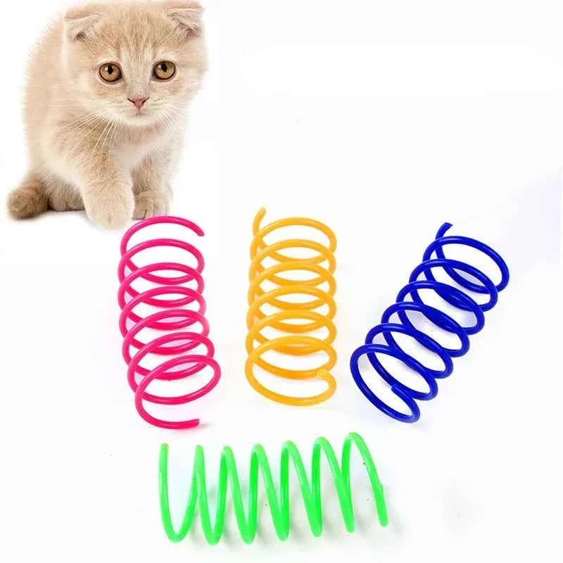 Colorful Cat Spring Toys – Durable Coil Play for Kittens