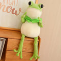 Kawaii Cloak Frog Plush Toy – Cute Big Eyes Stuffed Frog Pillow