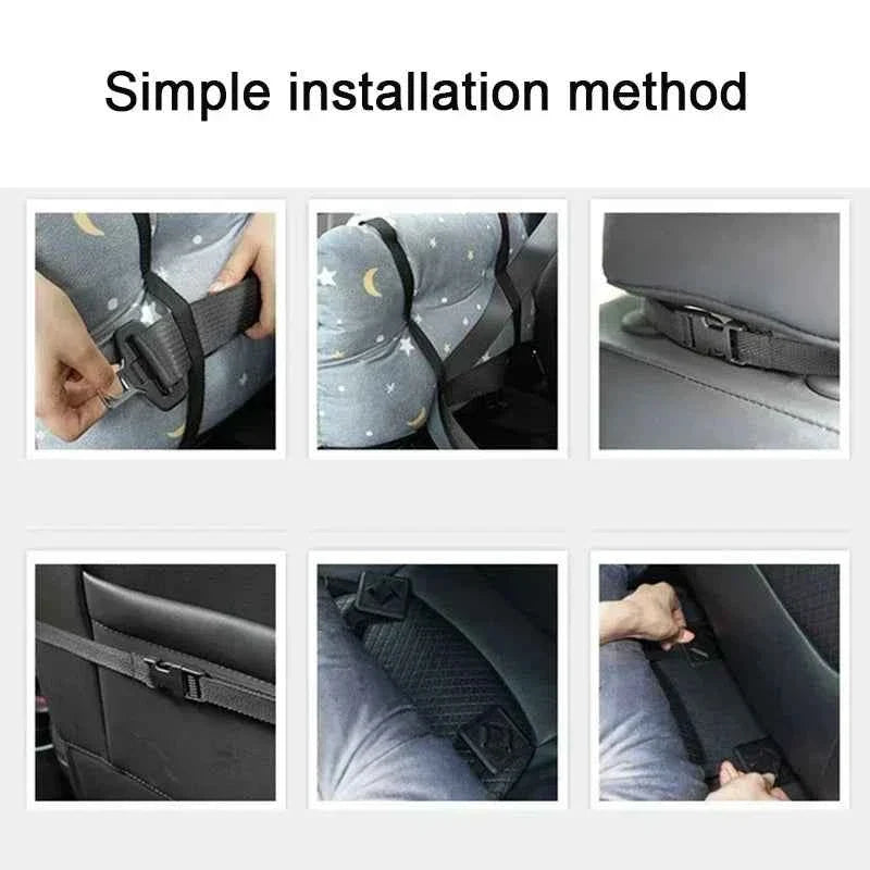 Dog Car Seat Booster Nest – Washable 100% Cotton Travel Cushion with Safety Belt, All-Season, 3 Styles