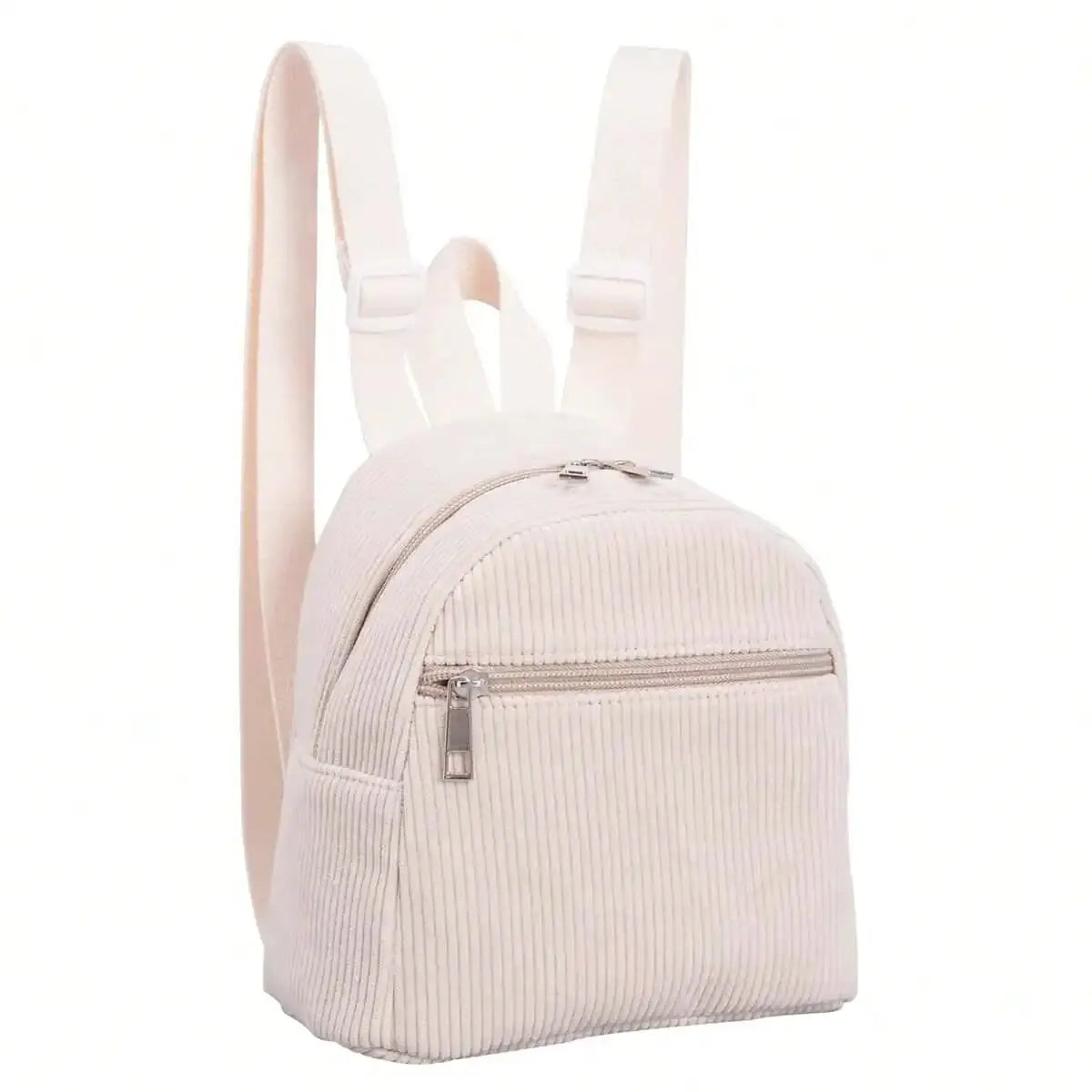 Girls Boys Solid Color Corduroy Kids Backpack – Adjustable School Bag for Travel & Outdoor Use