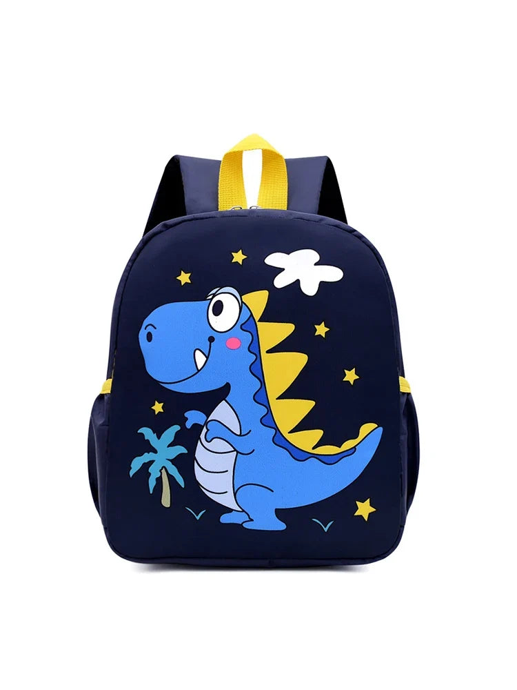 New Kids Cartoon Dinosaur Backpack School Bag, Cute Printed Kindergarten Primary School Bookbag for Boys and Girls