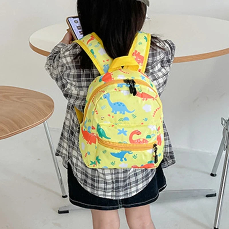 Children's Cartoon Dinosaur Backpack – Cute Kindergarten Schoolbag, Waterproof Kids Book Bag for Boys & Girls, Animal Design