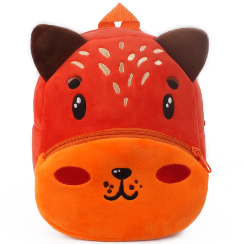 Fashion 3D Cartoon Print Children School Bags – Plush Kids Backpack for Boys & Girls, Mini Book Bag for Kindergarten