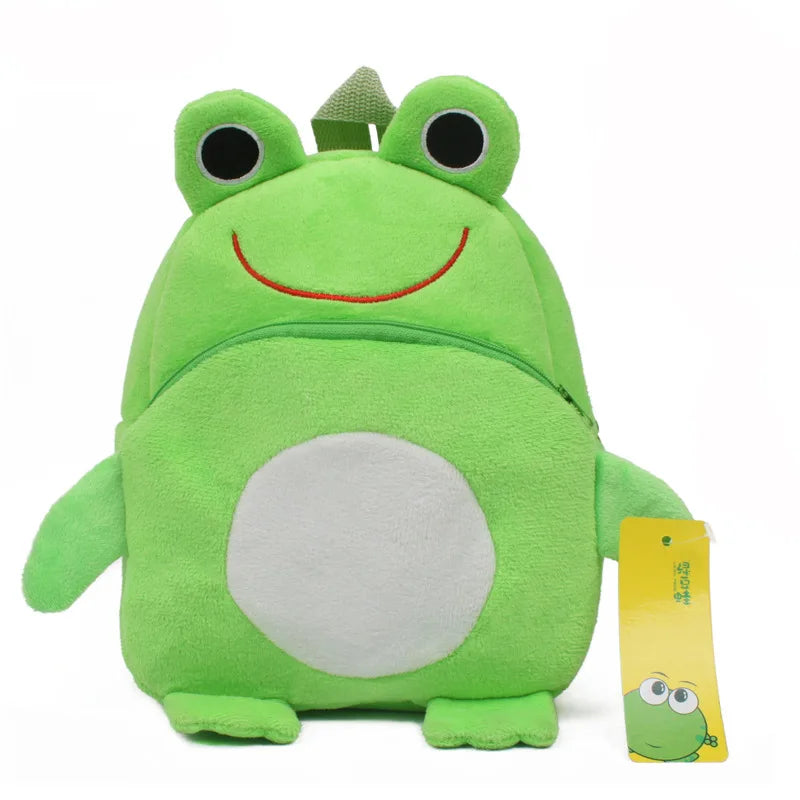Fashion 3D Cartoon Print Children School Bags – Plush Kids Backpack for Boys & Girls, Mini Book Bag for Kindergarten