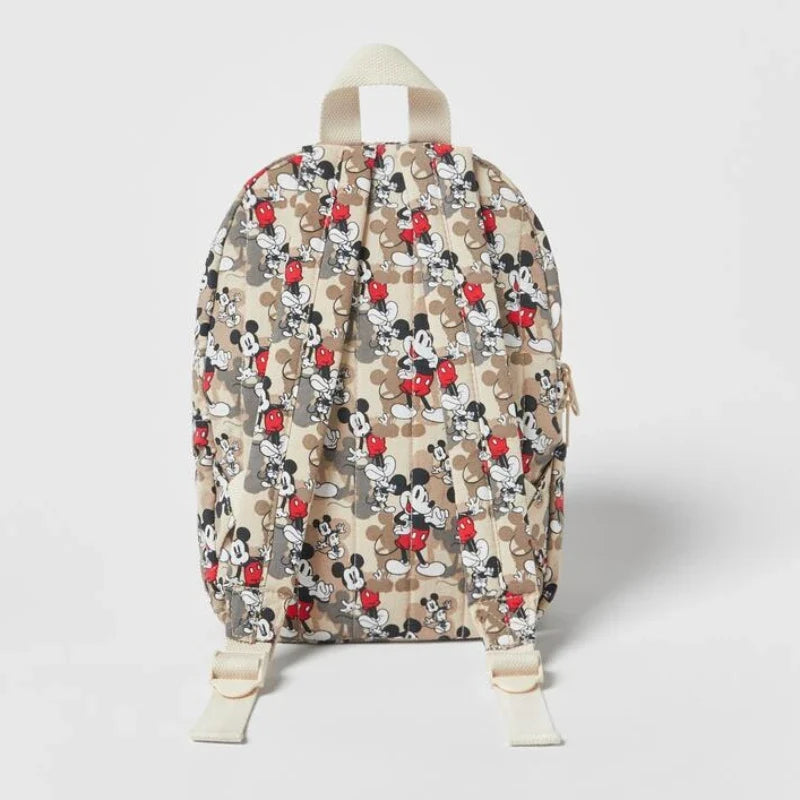 30X22X8 cm (Approx. 11.81” x 8.66” x 3.15”) Cartoon Khaki Cartoon Mouse New Kids Backpack Mini Schoolbag Cute Girls and Boys Shoulder Bag