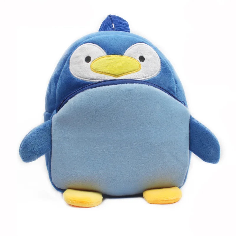 Fashion 3D Cartoon Print Children School Bags – Plush Kids Backpack for Boys & Girls, Mini Book Bag for Kindergarten