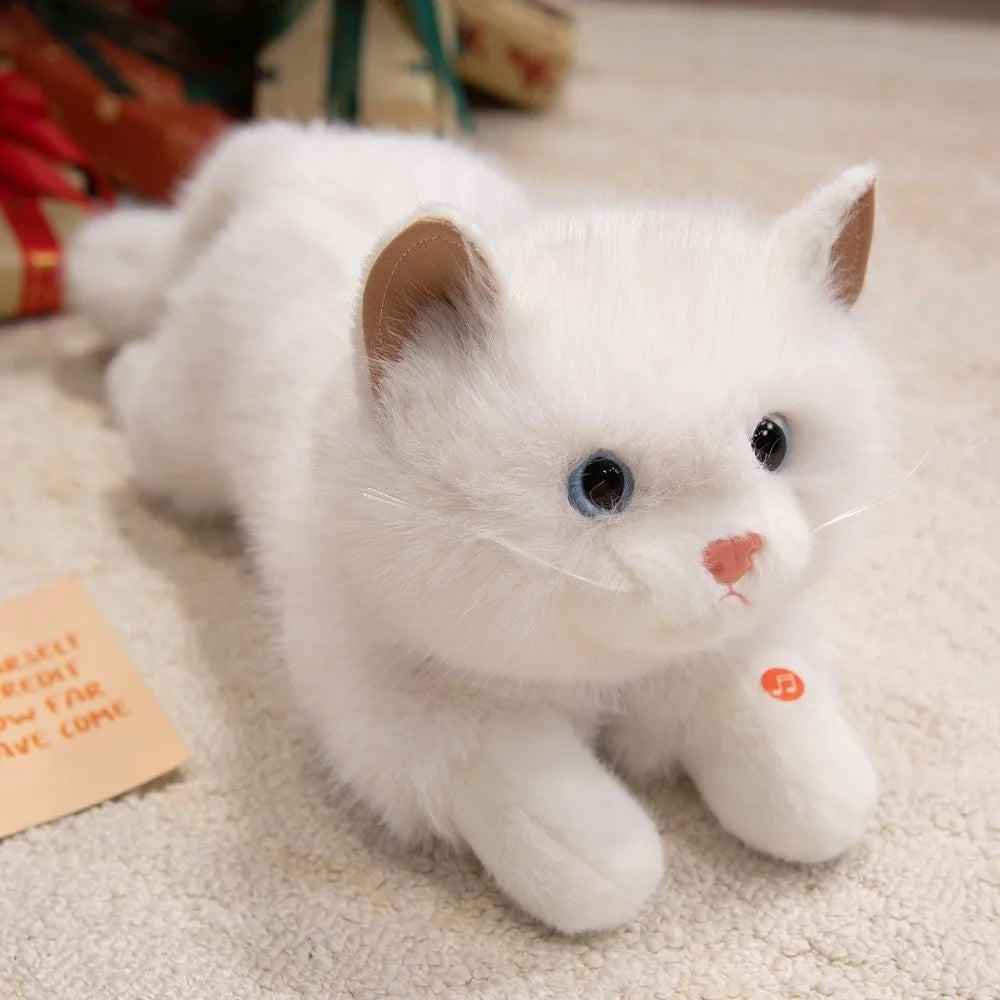 Realistic Cat Plush Toy – Soft Simulation Kitten Stuffed Animal