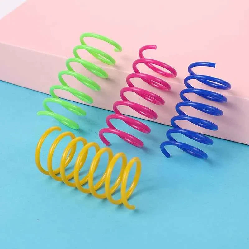Colorful Cat Spring Toys – Durable Coil Play for Kittens