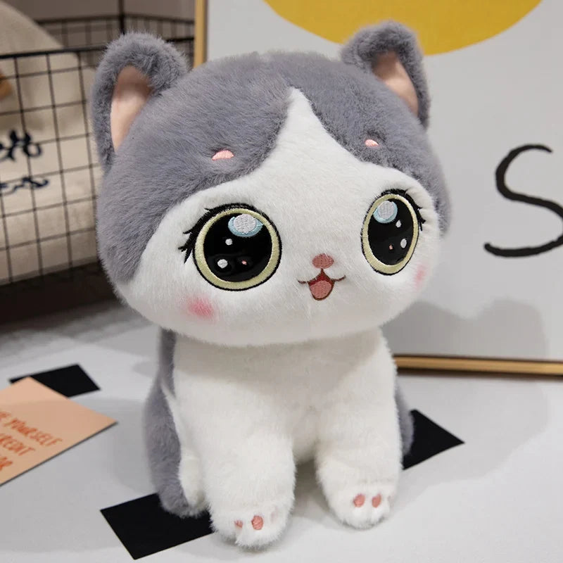 Cuddly Cat Plush Toy – Soft Healing Kitten Stuffed Animal