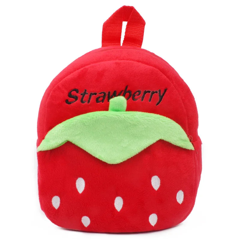 Fashion 3D Cartoon Print Children School Bags – Plush Kids Backpack for Boys & Girls, Mini Book Bag for Kindergarten