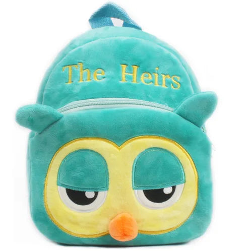 Fashion 3D Cartoon Print Children School Bags – Plush Kids Backpack for Boys & Girls, Mini Book Bag for Kindergarten