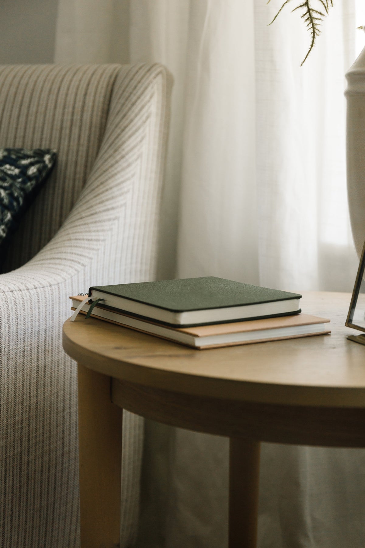 Earth Tones Square Linen Notebook