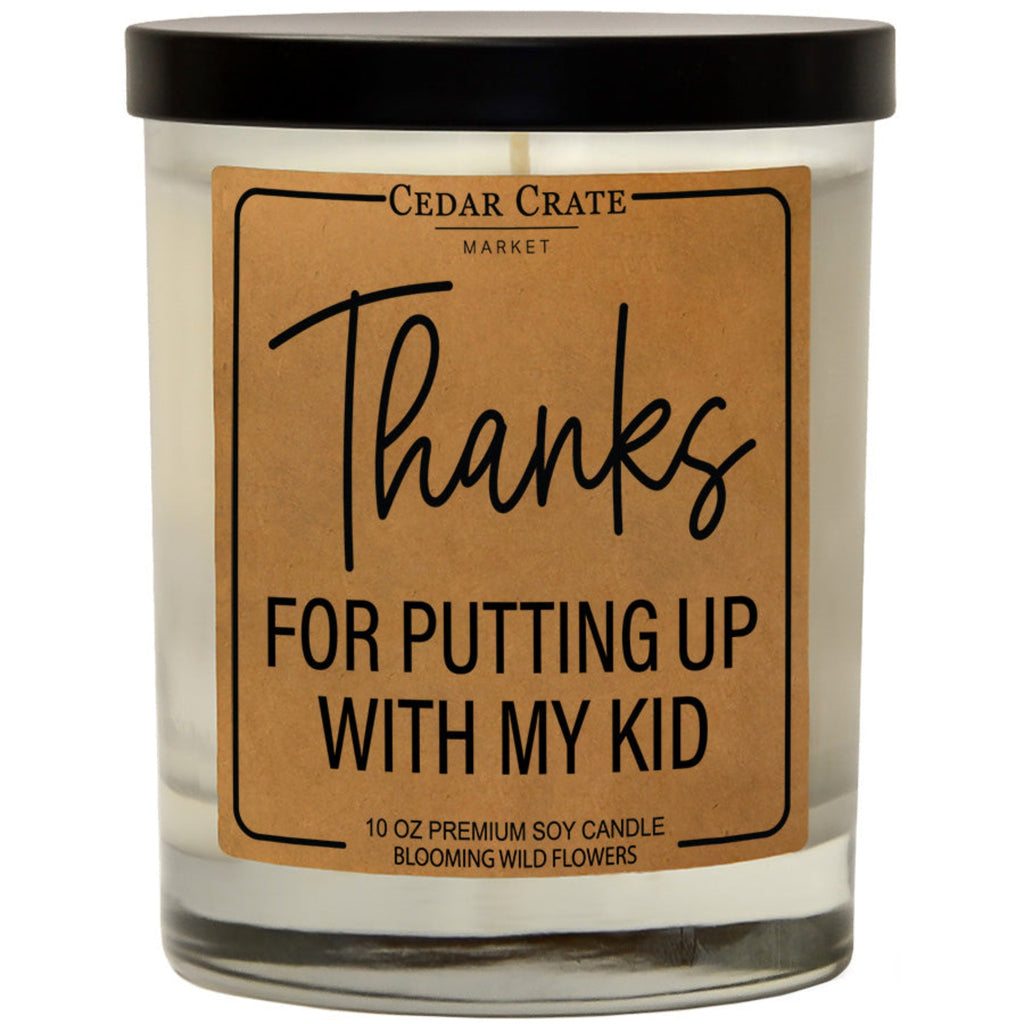 Teacher Candles - Thanks For Putting Up With My Kid, Kraft