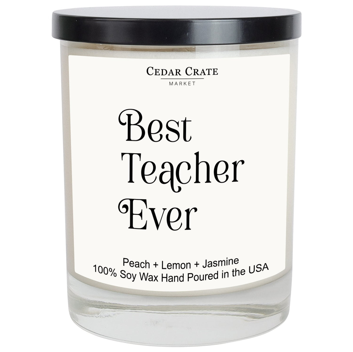 Teacher Candles - Best Teacher Ever, Velvet Peach 13.5 oz