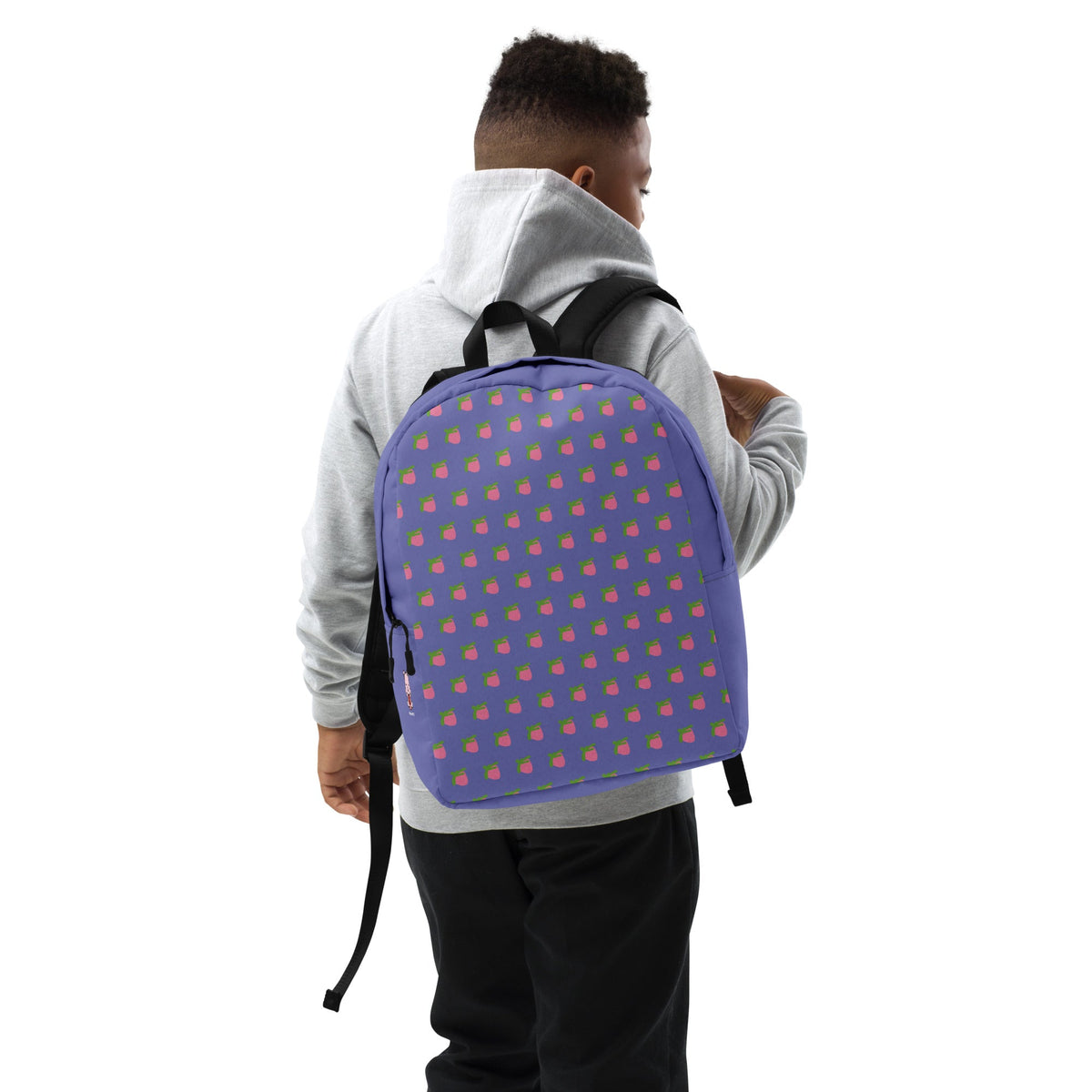 Pink Strawberry Purple Kids' Minimalist Backpack