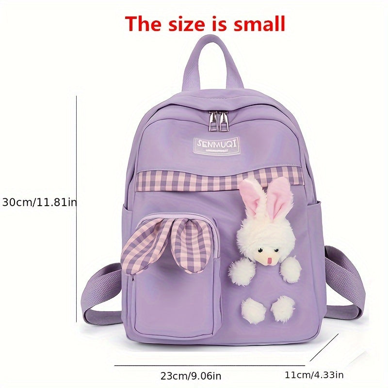 Cute Rabbit Mini Backpack – Lightweight Cartoon Daypack for Kids, Travel & Everyday Use