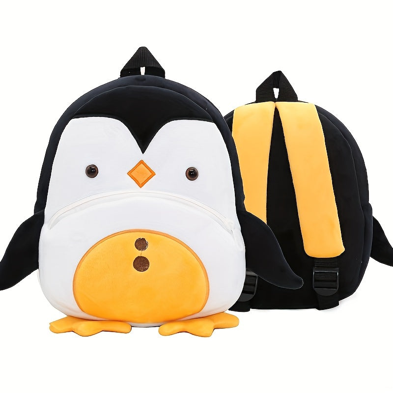 1PC Toddler Plush Cartoon Backpack – Cute & Lightweight Mini Travel Bag for Kids, Boys & Girls