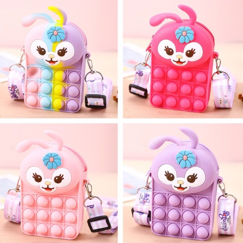 Bunny Fidget Crossbody Bag Bubble Pop Toy