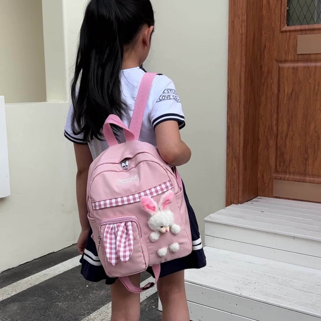 Cute Rabbit Mini Backpack – Lightweight Cartoon Daypack for Kids, Travel & Everyday Use