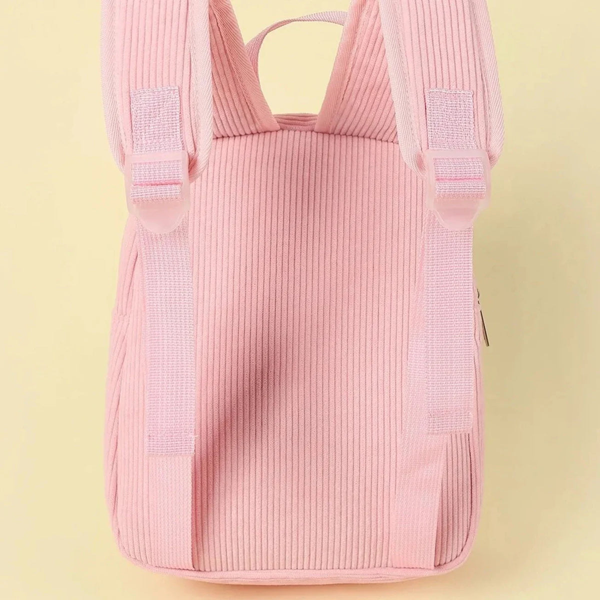 Pink Corduroy Cat Kids Backpack