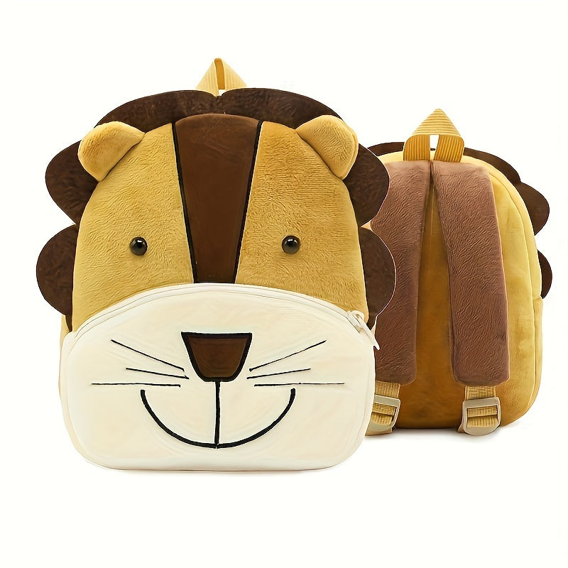 1PC Toddler Plush Cartoon Backpack – Cute & Lightweight Mini Travel Bag for Kids, Boys & Girls