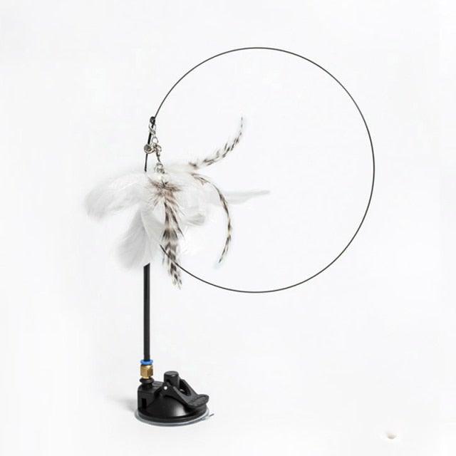 Funny Feather Bird with Bell Cat Stick Toy for Kitten