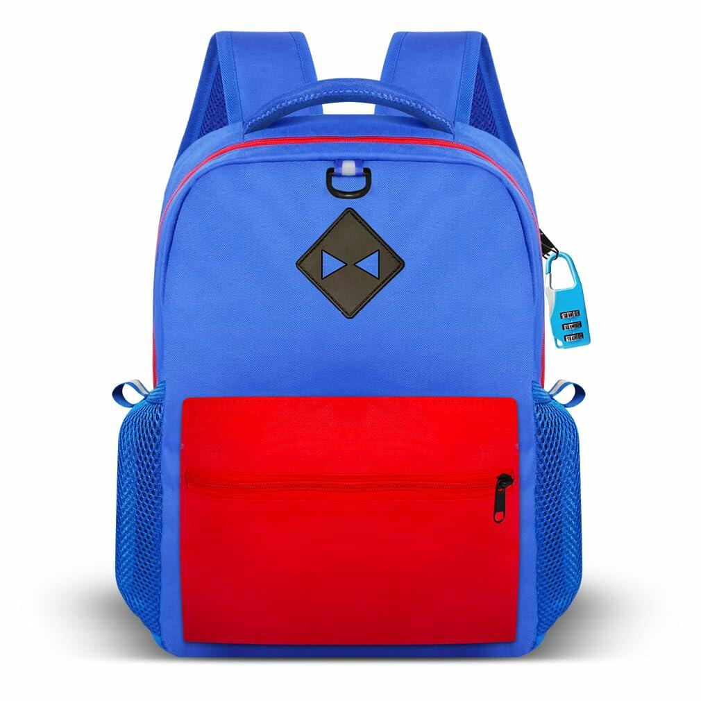 DGOOH Superhero Kids Backpack 16'' Cartoon School Bag Boys Girls